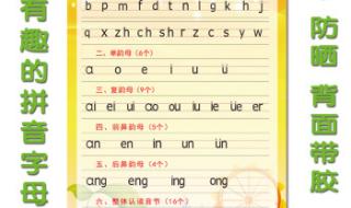 拼音字母表大小写格式 拼音字母表大小写格式